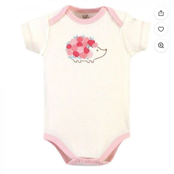 Touched By Nature Organic Cotton 5 Pc Bodysuits Rosebud 9-12 MO NWT - Picture 6 of 16